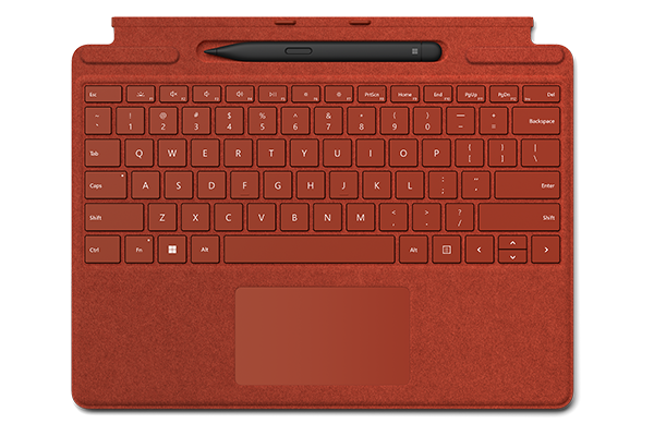 Surface Pro Signature Keyboard Poppy Red + Slim Pen 2